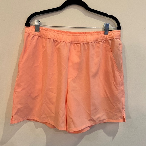 NWT DSG Men's 6" Agility Shorts Size Small activewear‎ gym workout peach orange - Picture 7 of 11